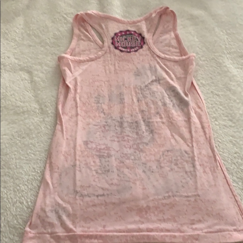 GUC Juniors XS Mickey Mouse pink tank top - Picture 2 of 4
